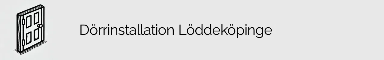 Dörrinstallation Löddeköpinge